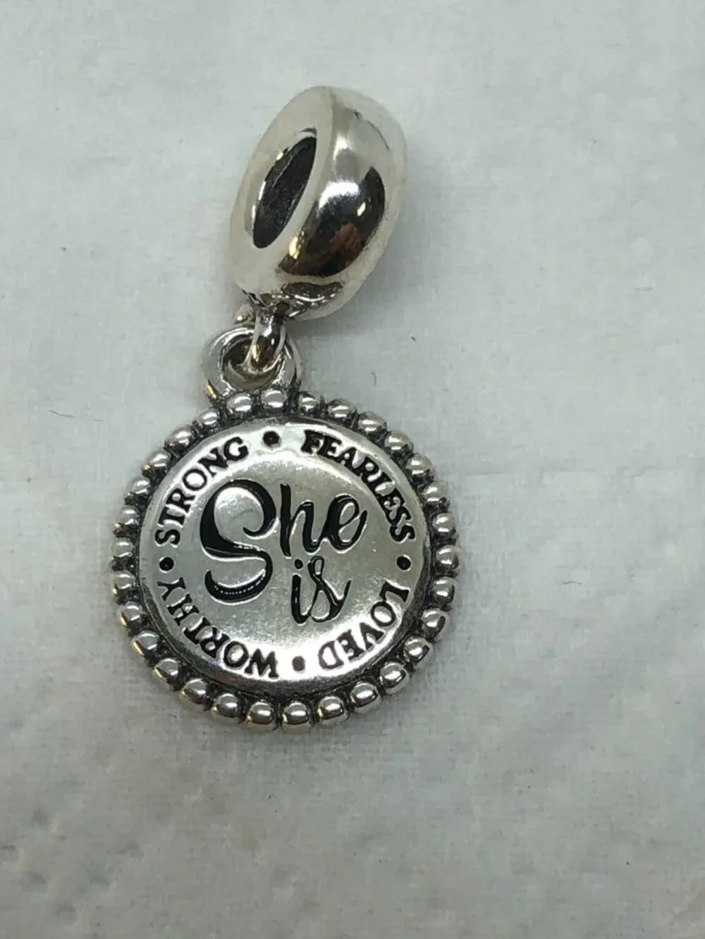 ✨ ✨ Pandora She Is Heart Dangle Charm S925 Silver with box